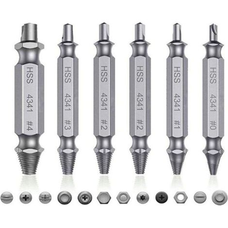 Kit D\'Extracteur de Boulon, Ensemble D\'Extracteur de Vis HSS 51 Mm / 2,01 Pouces Extracteur de Vis Dénudée avec une netteté Inégalée pour Vis à Tête Dénudée, écrous et Boulons,