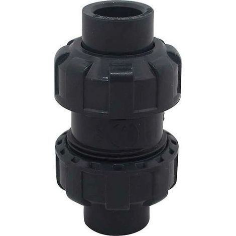 Clapet Anti Retour A Bille - Diamètre Intérieur 32 mm - Pour Circuit Filtration Piscine - En PVC - 1 Pièce (1/5)
