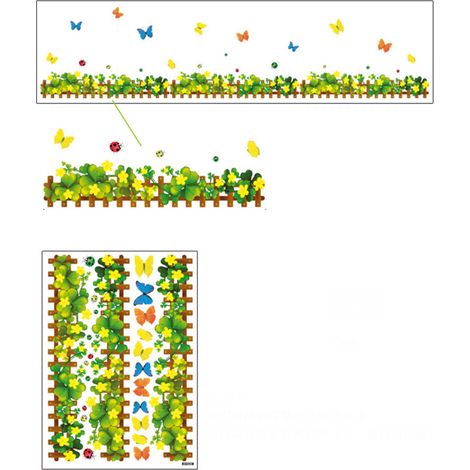 Wandaufkleber mit Blatt- und Blumenmuster, Wohn-/Schlafzimmerdekoration, moderner Dekoaufkleber (AY926) (1/3)