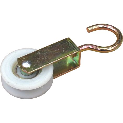 CARRUCOLA PER STENDIBIANCHERIA RUOTE IN NYLON Ø esterno mm. 40 12.00 pz