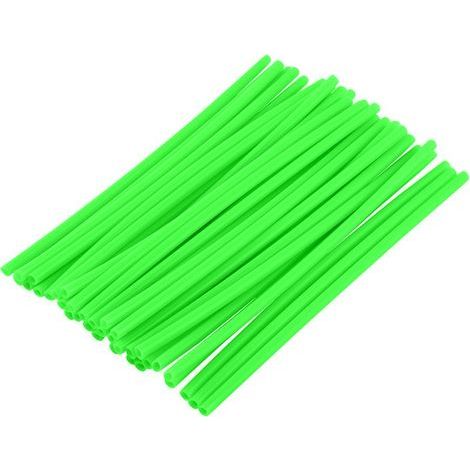 Kit de 36 protectores de ruedas a rayas para llantas de motocross, protectores de llantas para motocicletas todoterreno, color verde. (1/5)