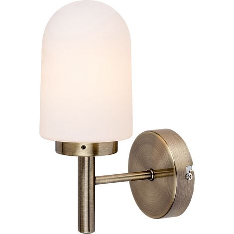 Applique sdb moderne bronze verre 1xE14 IP44 Rabalux (1/5)