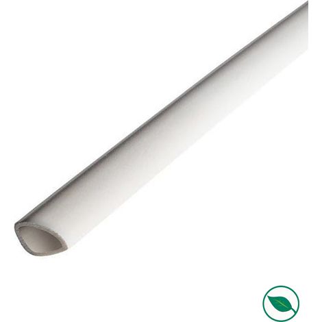 Lot de 20 quarts de  rond pvc blanc 2600 x 18 x 18 mm (1/2)