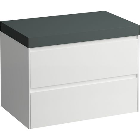 LAUFEN LANI Plan de lavabo gris signalisation incl. meuble
