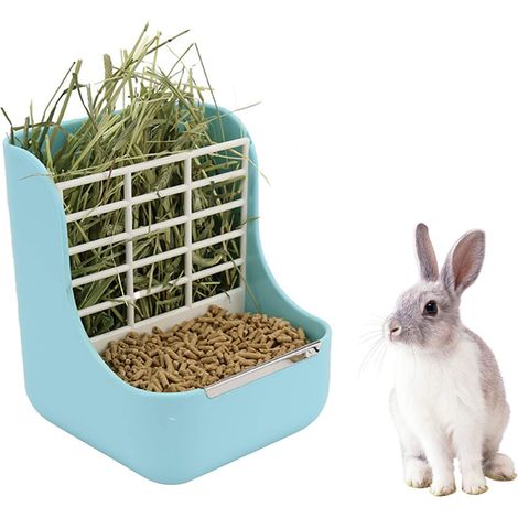 Rabbit Hay Feeder, Less Manger Wasted, for Rabbits, Guinea Pigs, Chinchillas, Hamsters and Small Animals (1/5)