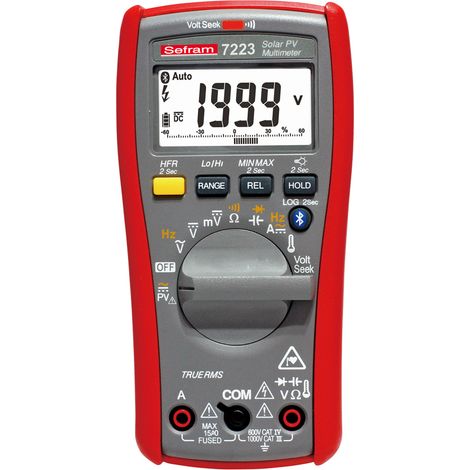 Multimètre 7223 Sefram Portable, 1000V c.a. 10A c.a. ( Prix pour 1 )