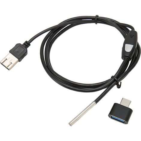 Endoscope USB-C 1080P 3.9mm Caméra IP67 Etanche avec 6 LED Réglables pour Inspection Automobile 1m (1/5)