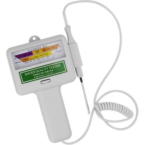 Kit de testeur de Compteur d'eau de Chlore PH, Moniteur numérique Portable d'analyse de la qualité de l'eau, Test pour l'analyseur électronique de la qualité de l'eau de la Piscine et du (1/5)