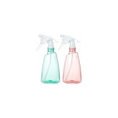 Pulvérisateur, 2 pcs 500 ml vide vaporisateur en plastique réutilisable atomiseur rechargeable avec tête de pulvérisation réglable pour planter des fleurs, nettoyer, jardiner, voyager, etc. (1/4)