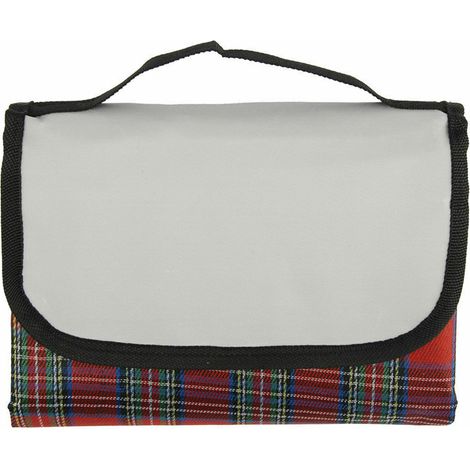 Tapis de Plage et Pique-Nique Extérieur 600D Étanche Oxford Tissu Antidérapant pour Camping Voyage (Rouge-150x200)