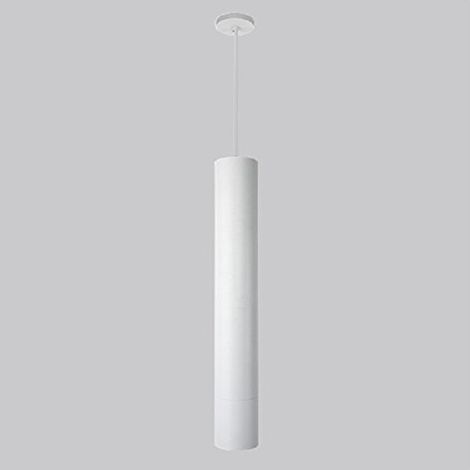 TrAdE Shop Traesio - Pendente Lampada Lampadario Barra Tonda Bianco 30x120cm A Soffitto Luce Led Applique -