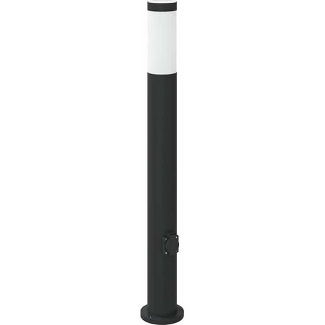 vidaXL Borne lumineuse avec sortie 80 cm en acier inoxydable IP44 (1/5)
