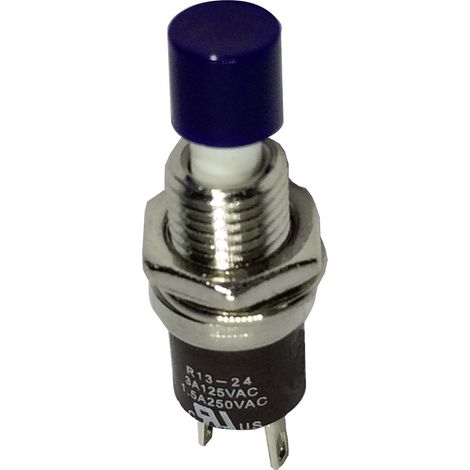 TRU COMPONENTS 1587872 TC-R13-24A1-05-BL Drucktaster 250 V/AC 1.5 A 1 x Aus/(Ein) tastend 1 St. (1/2)