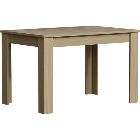 Medina 4 Seater Dining Table MDF Wood, 117 x 76.5 cm, Oak
