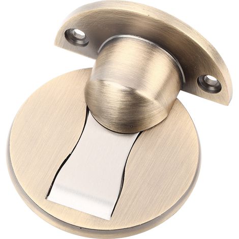 Lot de 2 butées de porte magnétiques en acier inoxydable, accessoires de butée de porte, laiton antique (1/5)