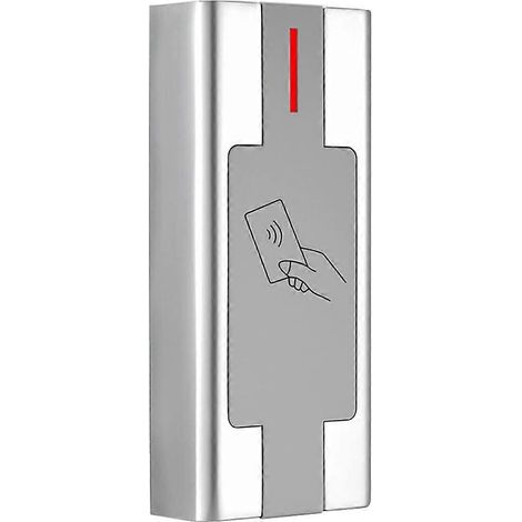 Système de contrôle d'accès RFID étanche avec saisie de code PIN par clavier, boîtier en alliage de zinc et connexion d'entrée/sortie Wiegand. (1/5)