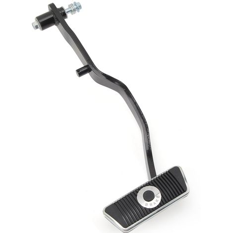 Pédale de frein automatique B10520 bras en acier revêtement poudre noir remplacement pour Ford Mustang 1967 1968 1969 (1/5)