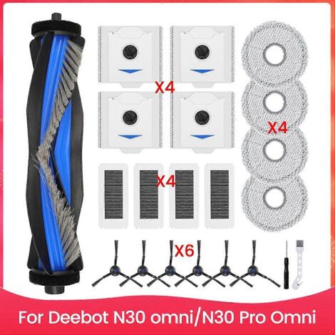 Kit d'accessoires pour aspirateurs robots Ecovacs Deebot N30 Omni et N30 Pro Omni - Pièces de rechange