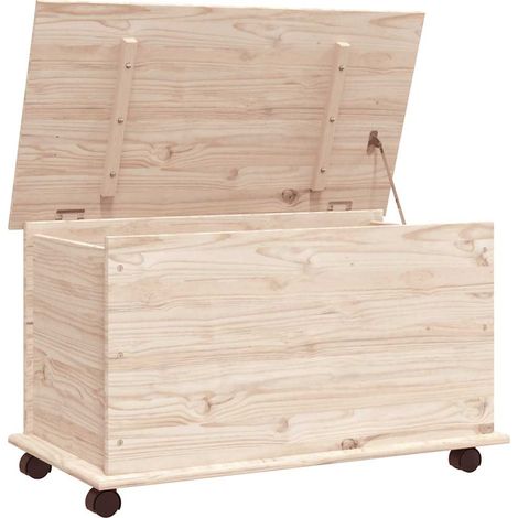 Maison Exclusive - Cassapanca con Ruote ALTA 73x39,5x43 cm Legno Massello di Pino