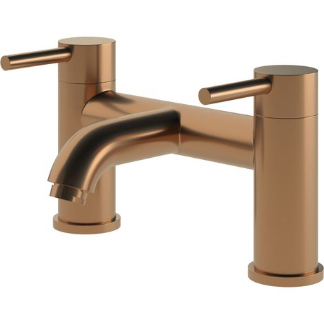 Signature Sail Bath Filler Tap Pillar Mounted - Brushed Bronze (1/2)