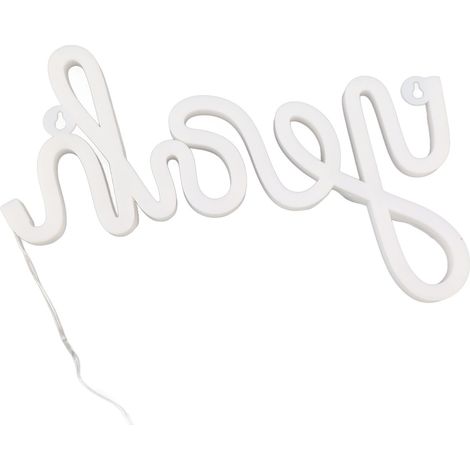 Neon-LED-Schild in Form eines „Ja“, Wanddekoration, Neon-Nachtlicht, sanfte, gleichmäßige Beleuchtung, warmweißes LED-Schild (1/5)