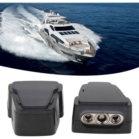 Car-Audio-Upgrade: 1x0/4GA Eingang auf 2x4/8GA Ausgang Batterieklemmen (Plus- und Minuspol) geeignet für Autos, Boote, Yachten und Wohnmobile. (1/5)