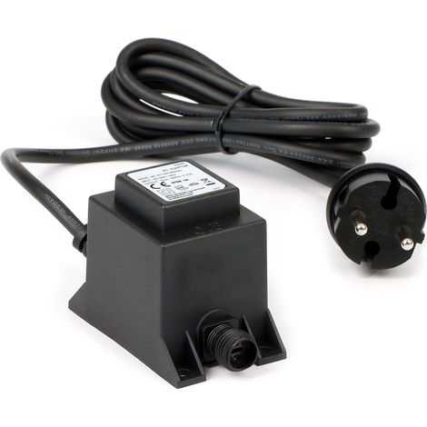 SunSun Netzteil JBA48V-12-1800U 12 V 1800 mA, 2-poliger Netzadapter mit Niedervolt-Stecksystem, Transformator IP68 für Teichbeleuchtung und Garten