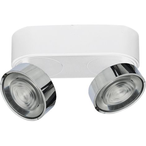 Hole Applique e Plafoniera LED 13W 3000K CRI90 Bianco/Cromo - Lampada da soffitto e parete in alluminio pressofuso - Rossini Illuminazione (1/5)