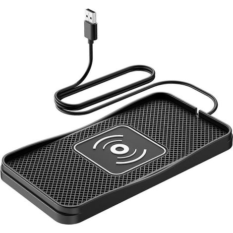Tapis de chargeur rapide sans fil universel pour voiture, utilisation à une main pour appareils compatibles avec la charge sans fil, 1 m (1/5)