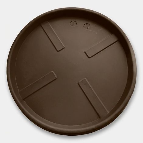 Soucoupe ronde d'extérieur Grande - Marron (1/2)