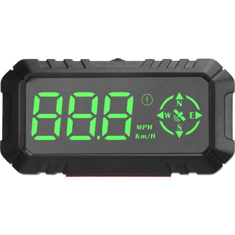 Tableau de bord GPS 3 pouces pour voiture, compteur de vitesse, affichage tête haute (HUD), boussole, affichage km/h/mph, alarme de survitesse et de fatigue au volant, pour SUV et camions. (1/5)