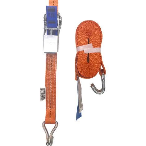 TAMS® Spanngurt, Zurrgurt mit Ratsche und Haken EN 12195-2, 1 Tonne 2m (1/5)