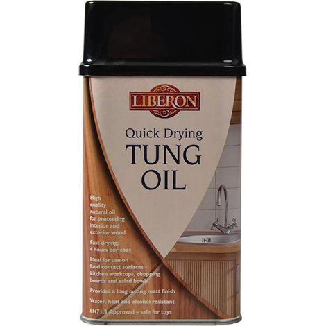 Liberon Tung Oil Quick Dry - 500ml, Fast-Drying Protective Wood Finish