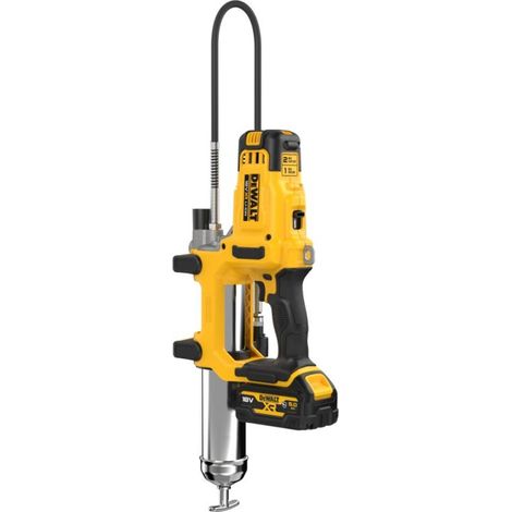 DEWALT Pompe à graisse double vitesse XR 18V 5Ah - DCGG581P1G-QW