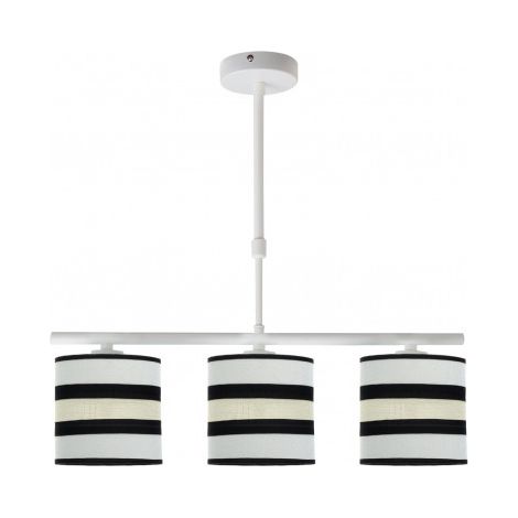 FABRILAMP Lampara lineal 3 luces modelo Karla Blanca/beis Regulable