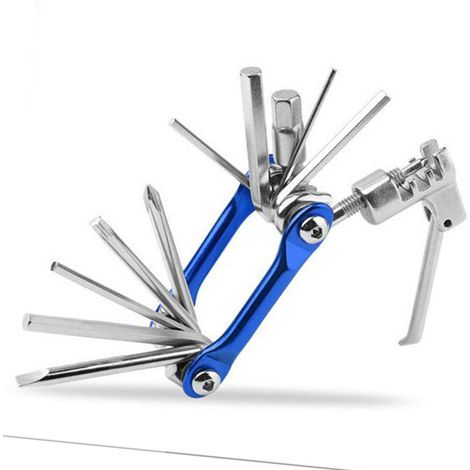 multifonction 11 en 1 pour vélo dérive chaîne clé hexagonale