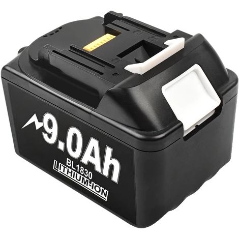 Batería de iones de litio, capacidad de 9000 mAh, indicador de batería mejorado, 18 V, 1 unidad BL1830 de 9000 mAh (1/2)