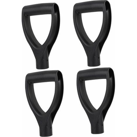 4-teiliges D-förmiges Spatenstiel-Set, Gartengeräte, Pflegeschaufel, Schaufelteile, D-förmiger Griff (1/4)