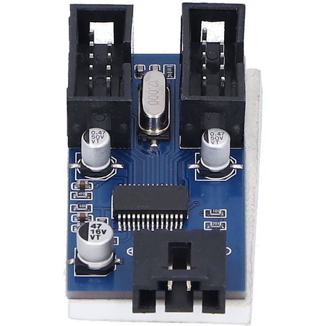 Adaptateur USB pour carte mère, 9 broches, 1 vers 2, circuit imprimé d'extension, fournitures informatiques (1/5)