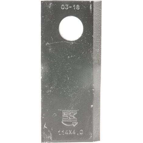 Cuchilla izda. de segadora 114 x 48 x 4 mm orificio di谩metro 19 mm adecuada para Kongskilde JF/Stoll (paquete de 25 unidades) (1/3)