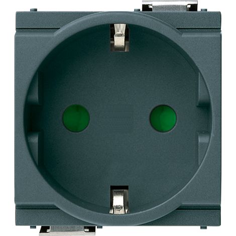 VIMAR - 17038 Presa SICURY 2P+T 16A tedesco grigio