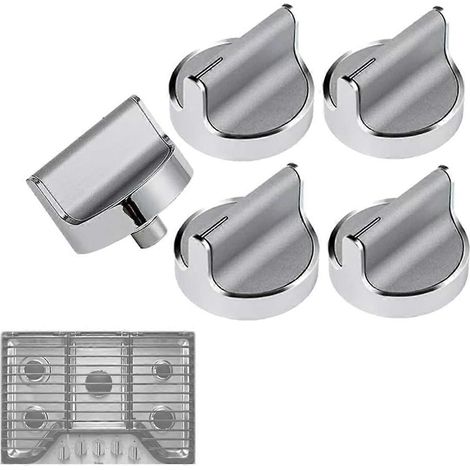 Boutons de remplacement pour cuisinière à gaz W10594481 (1/5)