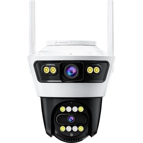 Telecamera IP WiFi 10W SMART con doppio obiettivo 3.6mm INFRAROSSI IP66 - JORTAN 4 (1/5)