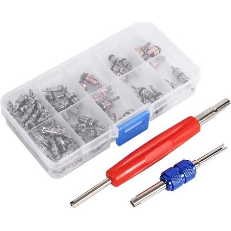 102 A/C R134a R12 Noyau de Tige de soupape de Pneu réfrigéré de Voiture + R134a R134a r234a Valve de climatisation Schrader Valve de climatisation Schrader (1/5)