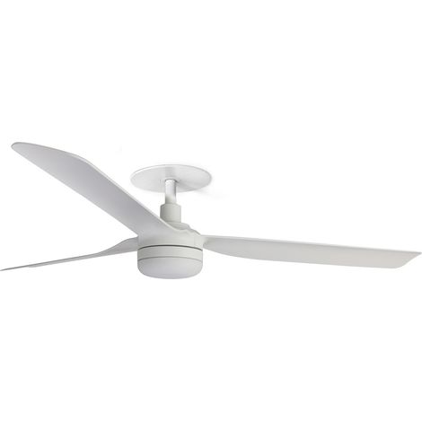 Faro Punt Ventilateur de plafond encastré Punt 132 cm à LED, blanc mat, CCT