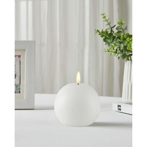 Eglo LED Kerze Leskino warmweiß 10 x Ø 10 cm weiß