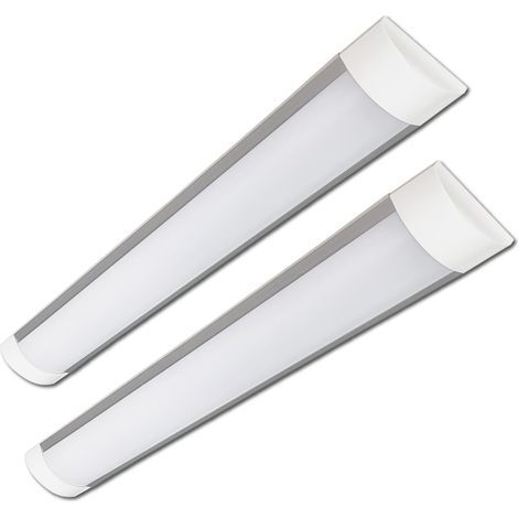 Set of 2 LED Strip Lights 60cm 20W CCT Selector 2000 Lumens Aluminium Indoor (1/5)