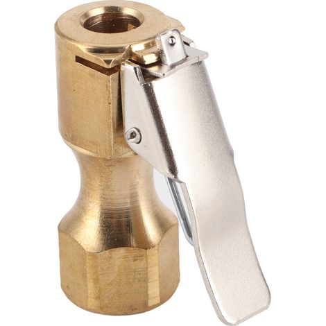 Embout de gonflage rapide à clipser pour pompe à air, adaptateur de valve pneu auto et moto, raccord de gonfleur à visser, accessoire de gonflage. (1/5)