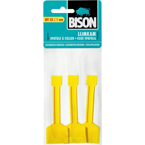 Klebespachtel Bison 3er Pack handlich vielseitig