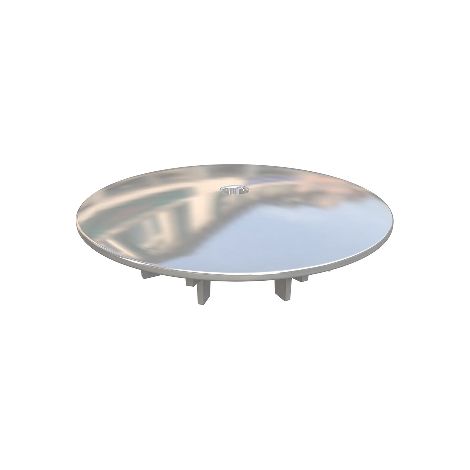 COPERCHIO RIVESTITO IN ACCIAIO PER SIFONE LYONNAISE- Diam. 120 mm- BONOM- pezzi 1